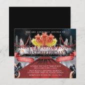 Red Carpet Birthday Invitation (Front/Back)