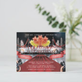 Red Carpet Birthday Invitation (Standing Front)