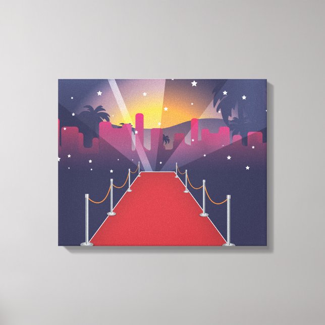 Red Carpet Celebrity Canvas Print (Front)