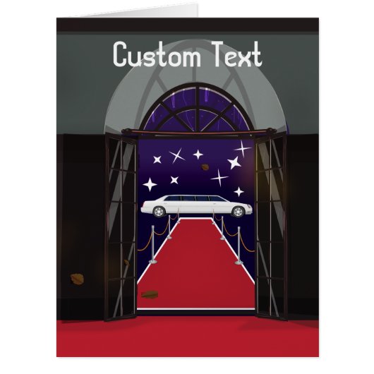 Red Carpet Celebrity Limo Cards (Front)
