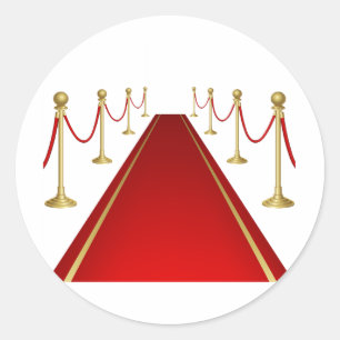 Red Carpet Classic Round Sticker