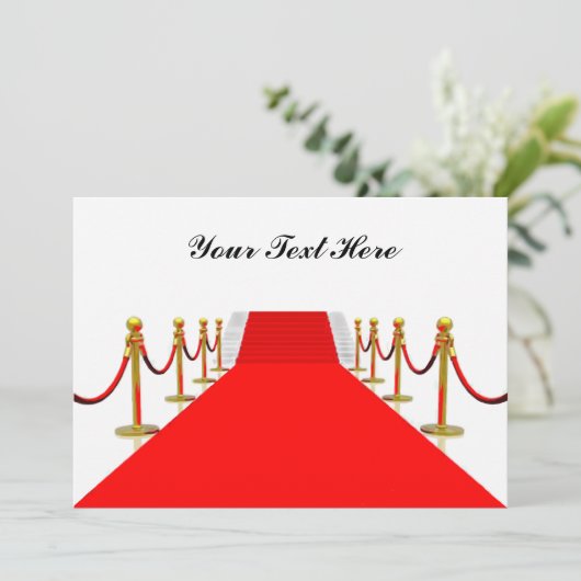 Red Carpet Customizable Blank Back (Standing Front)