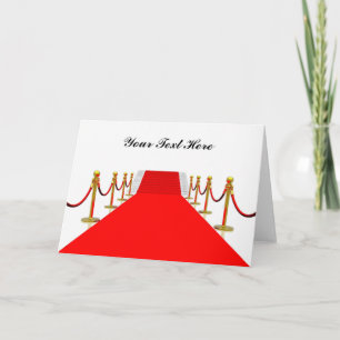 Red Carpet Customizable Card