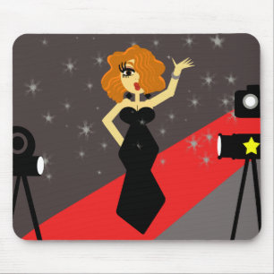 Red Carpet Diva Mousepad