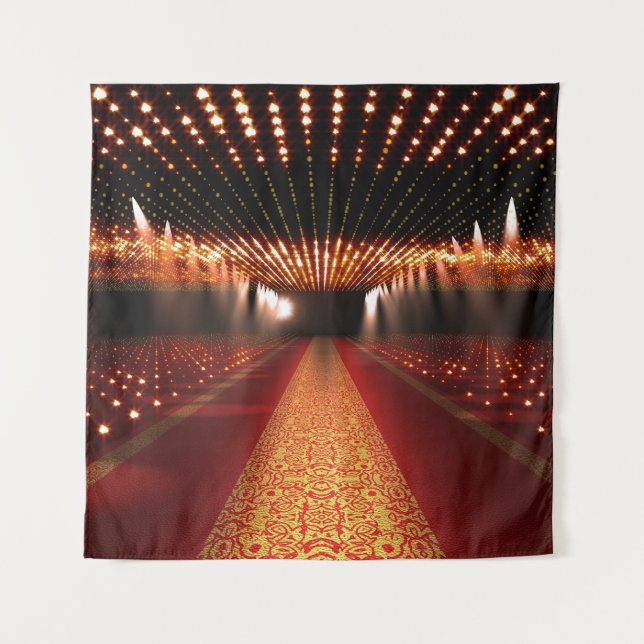 Red carpet festival: glamorous scene. tapestry (Front)