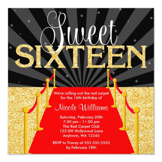 Hollywood Glam Invitations 7