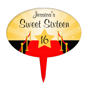 Sweet 16 sparkly topper birthday Custom Sweet 16 Circle glitter cake topper