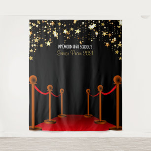 Red Carpet Hollywood Prom Backdrop