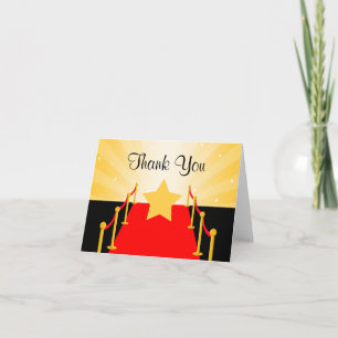 Red Carpet Hollywood Thank You Card