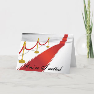 Red Carpet Invitation Card