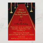 Red Carpet Invitation Hollywood Theme Sweet 16<br><div class="desc">This sparkly design is perfect for any hollywood or red carpet themed party.</div>