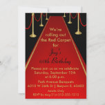 Red Carpet Invitation Hollywood Theme Sweet 16 at Zazzle