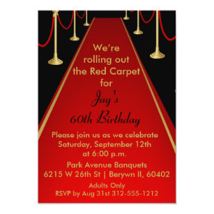 Hollywood Theme Party Invitations Zazzle