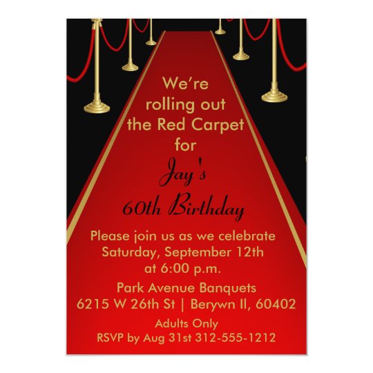 Red Carpet Event Invitations 8