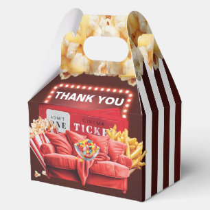 Red Carpet Movie Night Favor Boxes