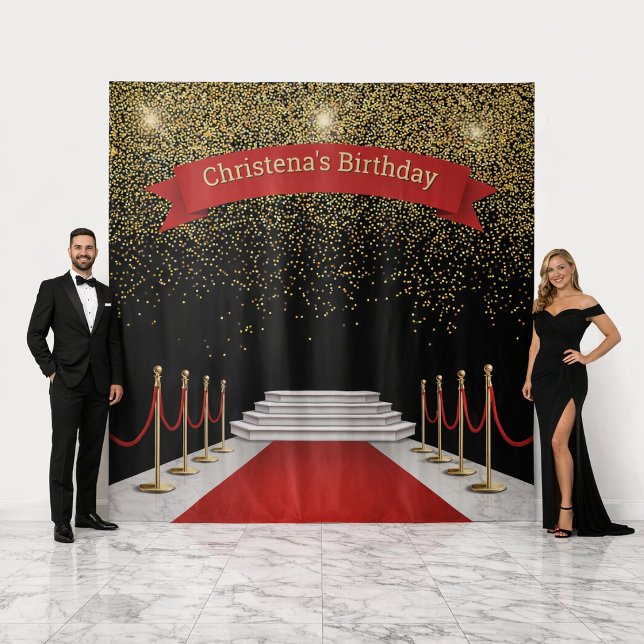 Red Carpet Movie Theme Backdrop (Creator Uploaded)