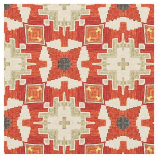 Red carpet pattern #1 fabric