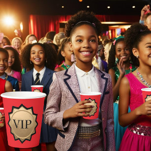 Red Carpet Premiere Birthday glamorous Movie Party Paper Cups