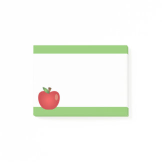 Red Cartoon Apple Post-it Notes