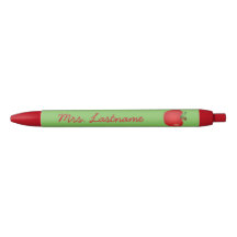 Red Cartoon Apple With Custom Name