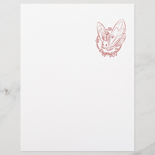 Red Cartoon Butterfly (Front)
