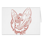 Red Cartoon Butterfly (Front Horizontal)