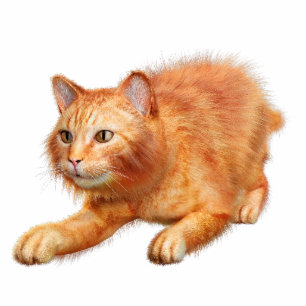 Red Cat Acrylic Silhouette Cutout