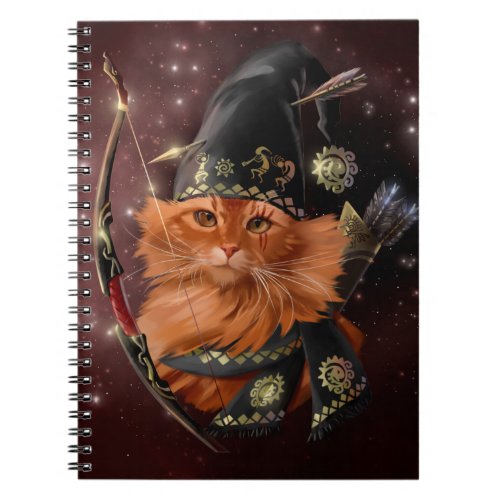 Red cat_archer notebook