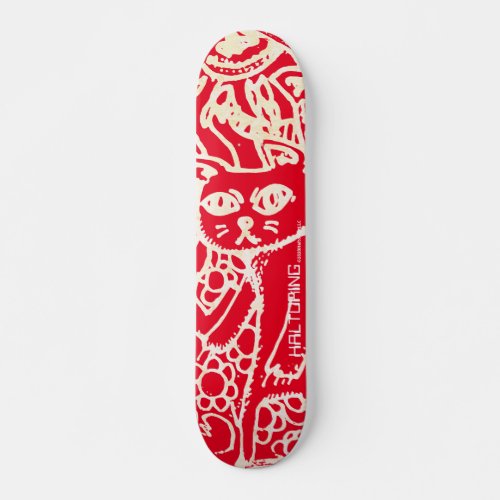 red cat skateboard