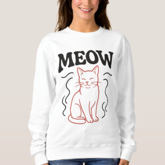 Red cat sweatshirt