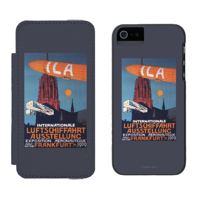 Red Cathedral - 1st Aeronautical Exposition Incipio iPhone Wallet Case (Side by Side)