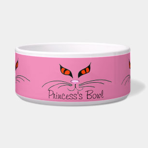 Red Cats Eyes Pet Food Bowl