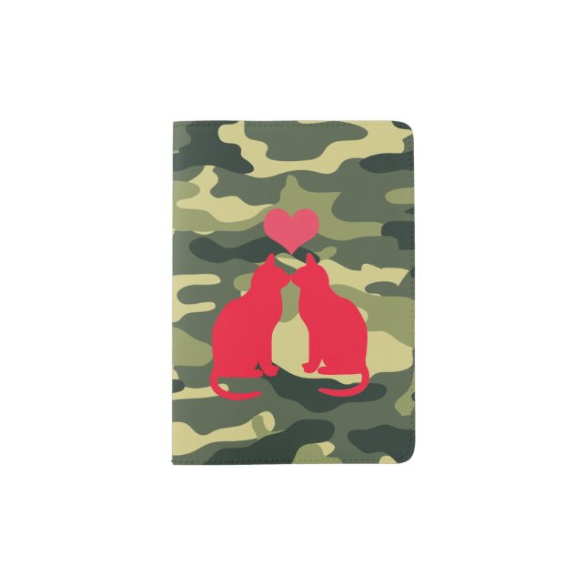 Red Cats Passport Holder (Front)