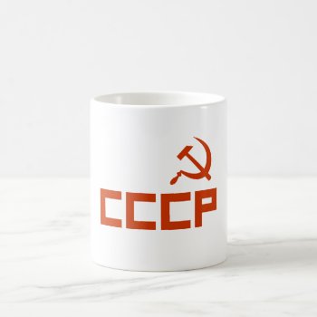 Red Cccp Hammer And Sickle Coffee Mug by robby1982 at Zazzle