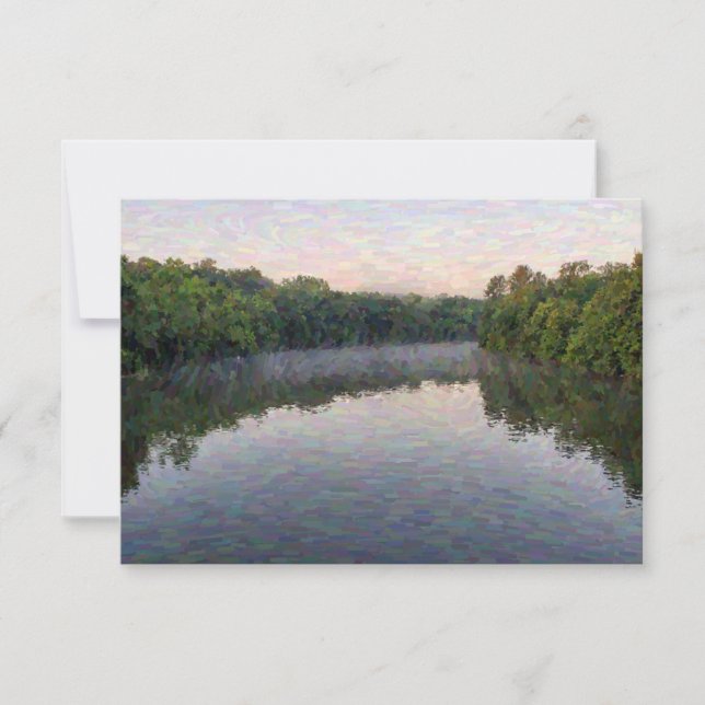 Red Cedar River Note Card (Front)