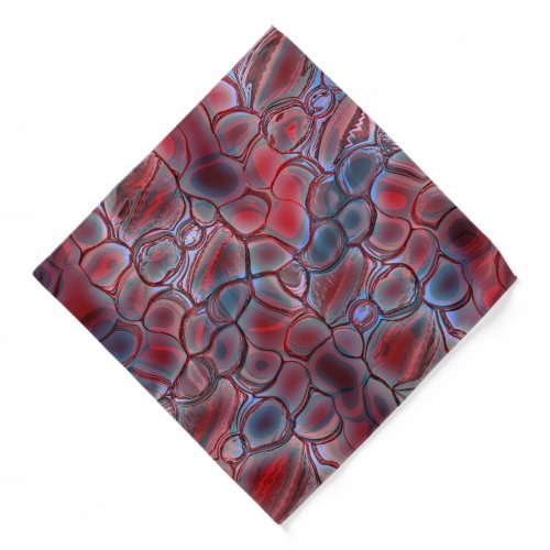 Red cell tissue with soft light flare or inflated  bandana