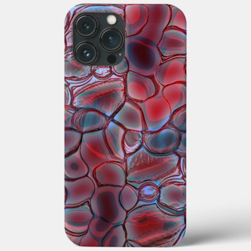 Red cell tissue with soft light flare or inflated  iPhone 13 pro max case