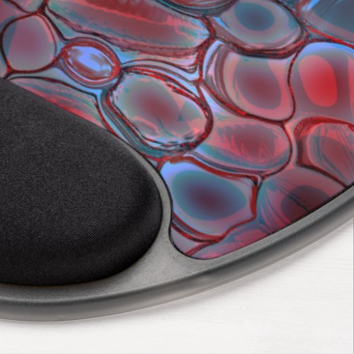 Red cell tissue with soft light flare or inflated  gel mouse pad