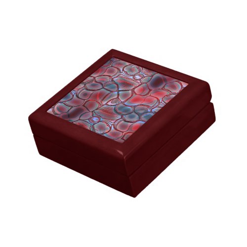 Red cell tissue with soft light flare or inflated  gift box