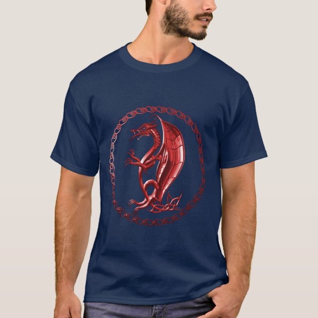 Red Celtic Dragon Shirt (Front)