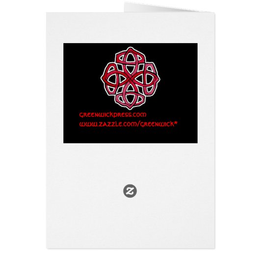 Red Celtic Knotwork Circle (Back)