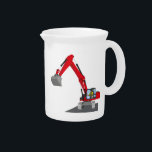 red chain excavator pitcher<br><div class="desc">red chain excavator</div>