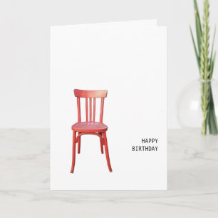 Red Chair Birthday Card