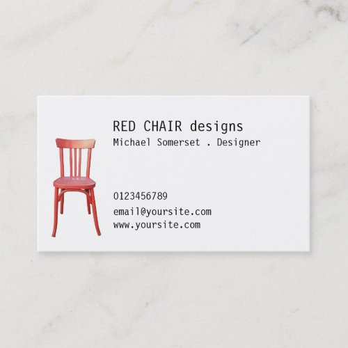 Red Chair Business Card