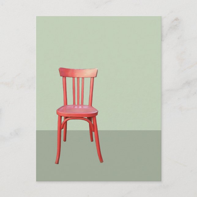 Red Chair green Postcard (Front)