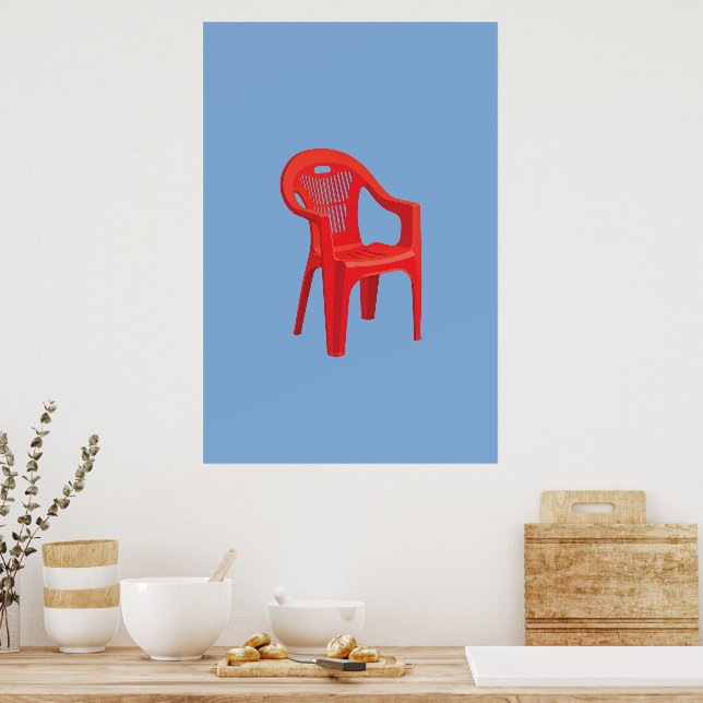 Red Chair Print  (Kitchen)