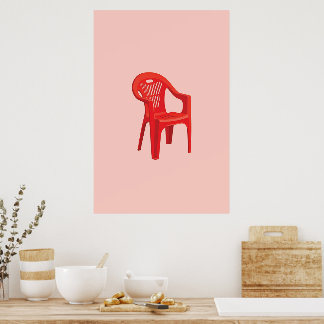 Red Chair Print