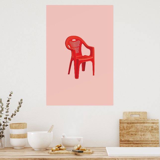 Red Chair Print  (Kitchen)