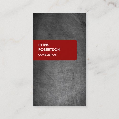 Red Chalkboard Gray Attractive Business Card