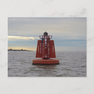 Red Channel Buoy Postcard